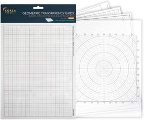 img 4 attached to 🐨 Прозрачные листы с геометрической сеткой Koala Tools (4 шт.) - 8,5" x 11" - Идеально подходят для проекторов, световых коробов, скетчинга и рисования.