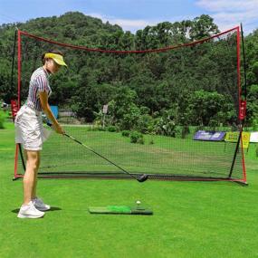 img 2 attached to 🏌️ Keenstone Tri-Turf Golf Hitting Mat: Ultimate Portable Golf Grass Mat for Driving & Chipping Practice with Adjustable Tees and Foam Practice Balls – Indoor & Outdoor Training Essential