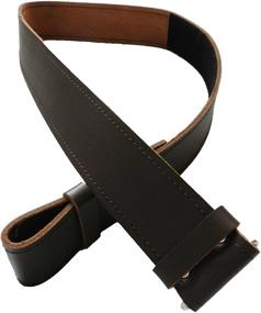 img 3 attached to Authentic Scottish Kilt Belt: Brown or Black - Style and Tradition Combined