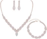 💎 ysoul cz rhinestone jewelry set: perfect for bridal, bridesmaid, wedding, evening party, and prom logo