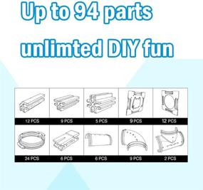 img 1 attached to 🐹 DIY Hamster Tunnel and Playground Module Kit - 94 Pcs, Tube House & Platform Exercise Set for Mice, Hamsters, and Small Pets