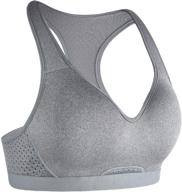 🏋️ rocorose women's full support high impact racerback sports bra - wirefree & bounce control for workout & yoga logo