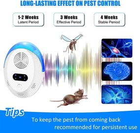 img 2 attached to 🐜 Ultrasonic Frequency Conversion Pest Repeller - Indoor Pest Repellent (2 Packs), Electronic Plug-in Repellant with Five-Speed Adjustment - Bug Repellent for Ants, Mosquitoes, Mice, Spiders, Roaches