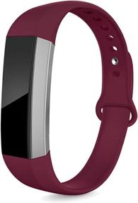 img 4 attached to NAHAI Soft Silicone Bands for Fitbit Alta HR/Ace - Adjustable Sport Strap Wristbands for Women & Men