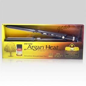 img 1 attached to 🔥 Утюжок для выпрямления волос с керамическими пластинами One 'n Only Argan Heat 1". Соответствует канадским стандартам: достигайте салонного качества стайлинга волос без усилий!