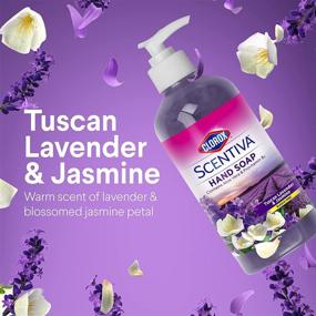 img 2 attached to Clorox Scentiva Tuscan Lavender & Jasmine Liquid Hand Soap - 14oz, Aloe Vera, Vitamin B5, Bleach-Free - Ideal for Kitchen or Bathroom - Refreshing Scent - 1 Count