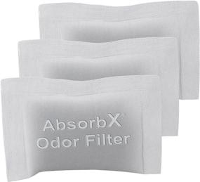 img 4 attached to 🗑️ iTouchless 3-Pack AbsorX Odor Trash Can Filters: Activated Carbon Technology, Biodegradable, Standard Size Compartment Absorbent