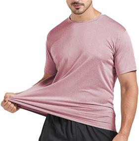 img 2 attached to Pack Active Dry Fit T Shirt Athletic Tee Shirts Sports & Fitness