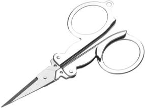 img 1 attached to GOOTRADES Folding Scissors – Compact EDC Pocket Cutter for Travel and Crafts