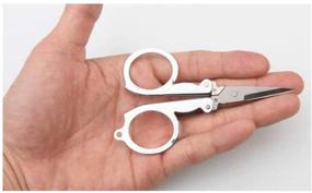 img 3 attached to GOOTRADES Folding Scissors – Compact EDC Pocket Cutter for Travel and Crafts