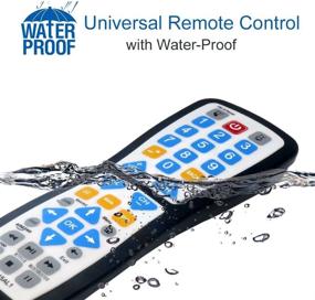 img 1 attached to 🔒 Luckystar 2 Universal Waterproof Easy Clean Remote Control - Supports All Smart TV, LED/LCD TV, Apple TV, Vizio TV, LG, Samsung, Roku Player, BluRay DVD, and Audio System