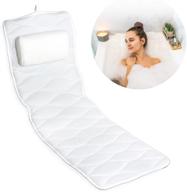 🛀 luxury full body bath pillow for bathtub: spa bath pillows with neck and back support - perfect bath accessories for soaking tub. ideal home spa self care gifts for mom & birthday gifts for women. logo