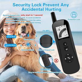 img 2 attached to Enhance Dog Training with iTecFreely Shock Collar - Remote Control, 3 Modes, Rechargeable, 3300Ft Range