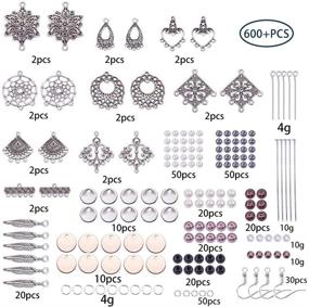 img 3 attached to 🌞 SUNNYCLUE 1 Box DIY 10 Pairs Chandelier Bohemian Earring Making Kit - Complete Set of Nickel Free Findings, Assorted Beads, Earring Hooks, and Instruction Guide