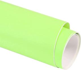 img 3 attached to 🌟 Glow in the Dark Vinyl Craft Roll - Light Green to Neon Green - 12in x 6ft - Permanent Adhesive - Ideal for Crafts, Signs, Scrapbooking, Lettering, and DIY Decorations!