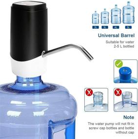 img 1 attached to 💦 YOMYM Water Bottle Pump: USB Rechargeable Electric Dispenser for 5 Gallon Bottles - Portable & Efficient!