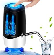 💦 yomym water bottle pump: usb rechargeable electric dispenser for 5 gallon bottles - portable & efficient! логотип