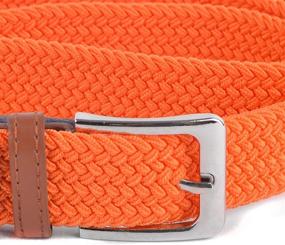 img 3 attached to Braided Non-Elastic Stretch Men's Casual Belt Accessories