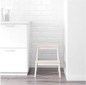 img 1 attached to IKEA BEKVAM Home Indoor Solidwood Step Stool (White)