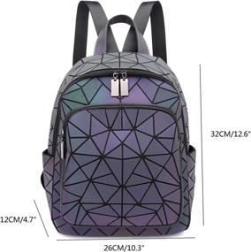 img 3 attached to Stylish Geometric Luminous Handbags: A Futuristic Twist on Women's Top-Handle Bags