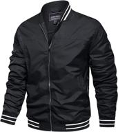 🧥 tacvasen men's lightweight bomber jackets: sleek windbreaker for spring and fall логотип