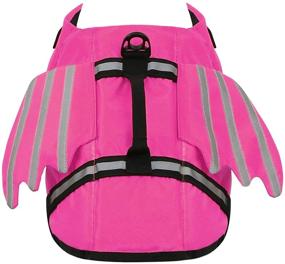 img 2 attached to 🐶 ESOEM Gameyly Dog Life Jacket: Ultimate Safety Swimsuit for Different Sizes Dogs, with Rescue Handle & Buoyant Wing Design