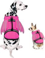 🐶 esoem gameyly dog life jacket: ultimate safety swimsuit for different sizes dogs, with rescue handle & buoyant wing design логотип