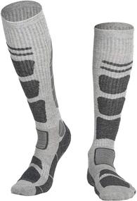 img 3 attached to 🧦 Lopie Ski Socks: Warm Merino Wool Performance for Women & Men - Over The Calf (OTC) Skiing & Snowboarding Socks