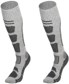 img 4 attached to 🧦 Lopie Ski Socks: Warm Merino Wool Performance for Women & Men - Over The Calf (OTC) Skiing & Snowboarding Socks