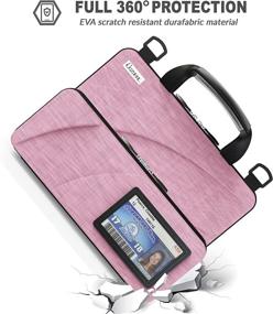 img 2 attached to 🎒 UZBL Pink 13-14 inch Always-on Pouch Case: Ideal for Students, Classrooms, and Business Laptops/Chromebooks