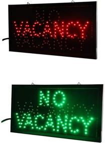 img 3 attached to Chenxi Hotel Motel LED Open Sign Neon Light Room Vacant Switch Chain 48 X 25 CM (48 X 25 CM, Green+Red) - Availability and Optimization Enhanced