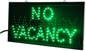 img 1 attached to Chenxi Hotel Motel LED Open Sign Neon Light Room Vacant Switch Chain 48 X 25 CM (48 X 25 CM, Green+Red) - Availability and Optimization Enhanced