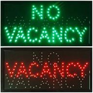 chenxi hotel motel led open sign neon light room vacant switch chain 48 x 25 cm (48 x 25 cm, green+red) - availability and optimization enhanced логотип