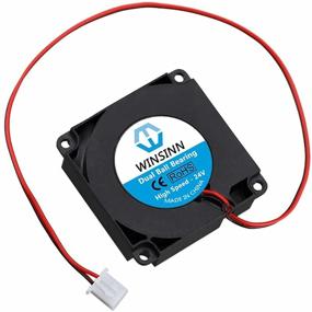 img 2 attached to 🌀 WINSINN Blower Fan 24V 40mm Turbine Turbo 4010 40x10mm Brushless Dual Ball Bearing - Enhanced Cooling with Air Guide Parts (Pack of 5)