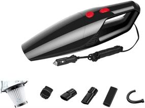 img 4 attached to 🚗 Allincar Handheld Portable Car Vacuum Cleaner - 6000PA, 120W High Power - Wet/Dry for Car Cleaning - Men/Women - Corded (Black)