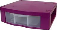 🔒 high-quality school locker drawer organizer with 2 dividers - heavy duty, fits 12" locker - (magenta) логотип