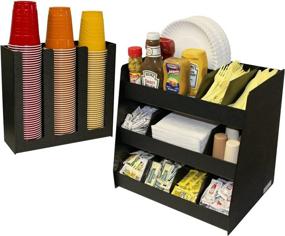 img 2 attached to ☕️ PC 1000 COMBO: Ultimate Coffee Condiment Organizer with Cup and Lid Holder – Top-Quality Combo at Unbeatable Value, Including 8 Extra Tall Shelf Dividers