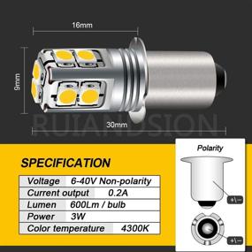img 1 attached to 💡 Ruiandsion P13 5S Flashlight Replacement: Non-Polarity for Enhanced Efficiency