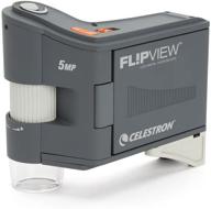 celestron 44314 flipview handheld lcd 🔬 microscope (grey) - enhanced for better seo! logo