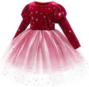 img 3 attached to Sparkling Rainbow Tutu Pageant Dress for Girls - Ages 2-10 Years