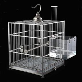 img 2 attached to 🐦 Revolutionize Bird Care with NEWCOMDIGI Bird Bathtub Bath Shower Box - Essential Accessory for Little Bird Parrots & Crested Myna with Convenient Hooks