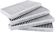 🚗 amazon basics cabin air filter (2-pack, gray) - enhance your vehicle's ventilation system for cleaner, fresher air - size: 9.29 x 5.39 x 0.91 inches logo