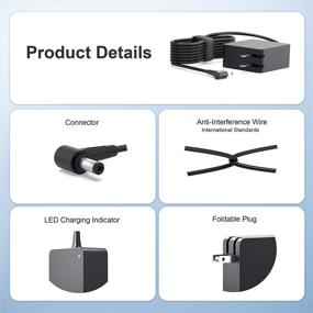 img 1 attached to 🔌 UL Listed AC Charger for Asus Zenbook 14 UX461 Series: UX461FA, UX461FN, UX461F, UX461UN, UX461UA, UX461U, UX461, UX461UA-IB74T, UX461FN-DH74T, UX461FA-IS74T, UX461FA-DH51T Laptop - Power Supply Adapter Cord