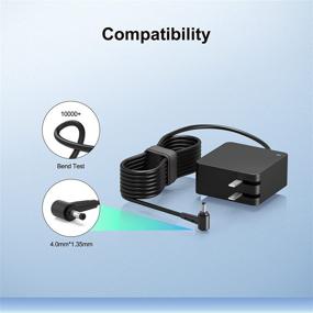 img 3 attached to 🔌 UL Listed AC Charger for Asus Zenbook 14 UX461 Series: UX461FA, UX461FN, UX461F, UX461UN, UX461UA, UX461U, UX461, UX461UA-IB74T, UX461FN-DH74T, UX461FA-IS74T, UX461FA-DH51T Laptop - Power Supply Adapter Cord