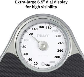 img 3 attached to 🚺 Analog Precision Bathroom Scale with Thinner Extra-Large Dial, Measures Weight Up to 330 Lbs