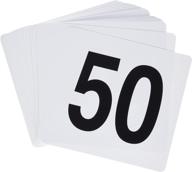 📋 organize your event with winco 1-50 plastic table numbers logo