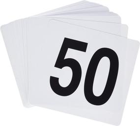 img 1 attached to 📋 Organize Your Event with Winco 1-50 Plastic Table Numbers