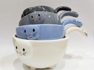 whimsical and practical ceramic cat measuring cups/baking 🐱 bowls: purrfect kitchen accessories for bakers and cat lovers logo