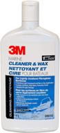 ⛵ 3m marine one step cleaner and liquid wax 09010e - 32 oz: ultimate boat cleaning and waxing solution logo