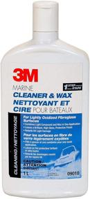 img 1 attached to ⛵ 3M Marine One Step Cleaner and Liquid Wax 09010E - 32 oz: Ultimate Boat Cleaning and Waxing Solution